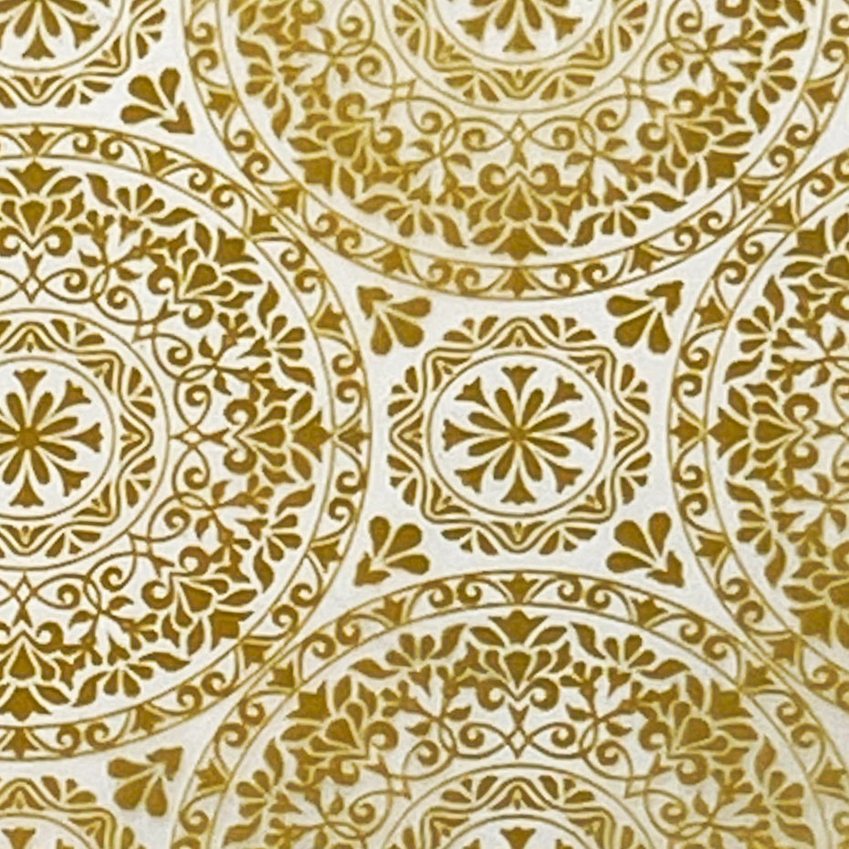 42-01 Gold Mandala Medallion -- Nail Transfer Foil