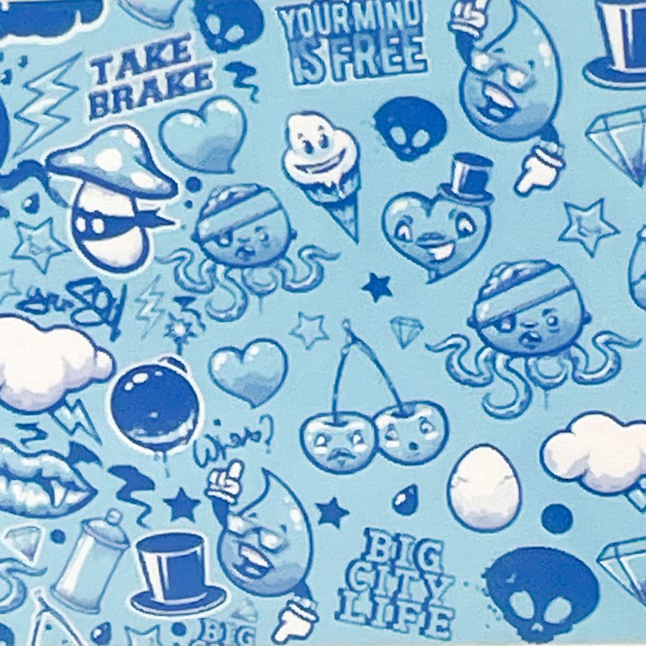 MM - "47-03 Graffiti So Blue" - - Nail Transfer Foil
