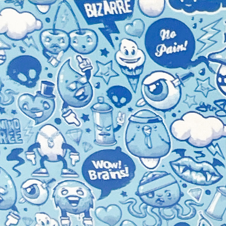 MM - "47-03 Graffiti So Blue" - - Nail Transfer Foil