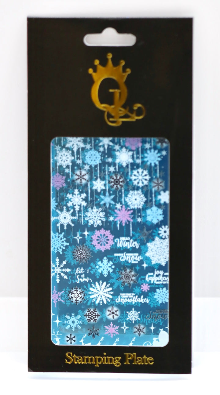XY-MS02 "Snowy Lane" -- Stamping Plate