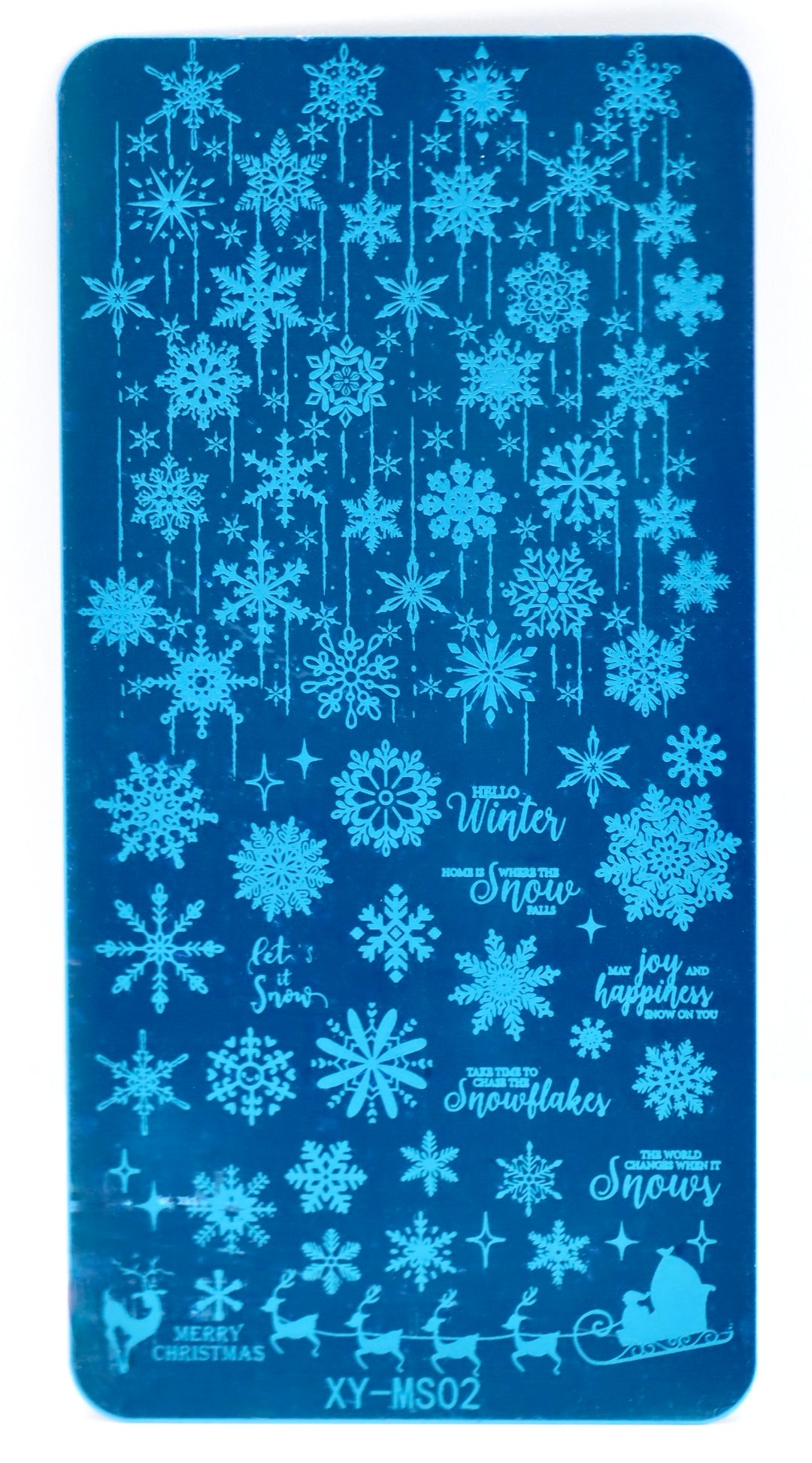 XY-MS02 "Snowy Lane" -- Stamping Plate