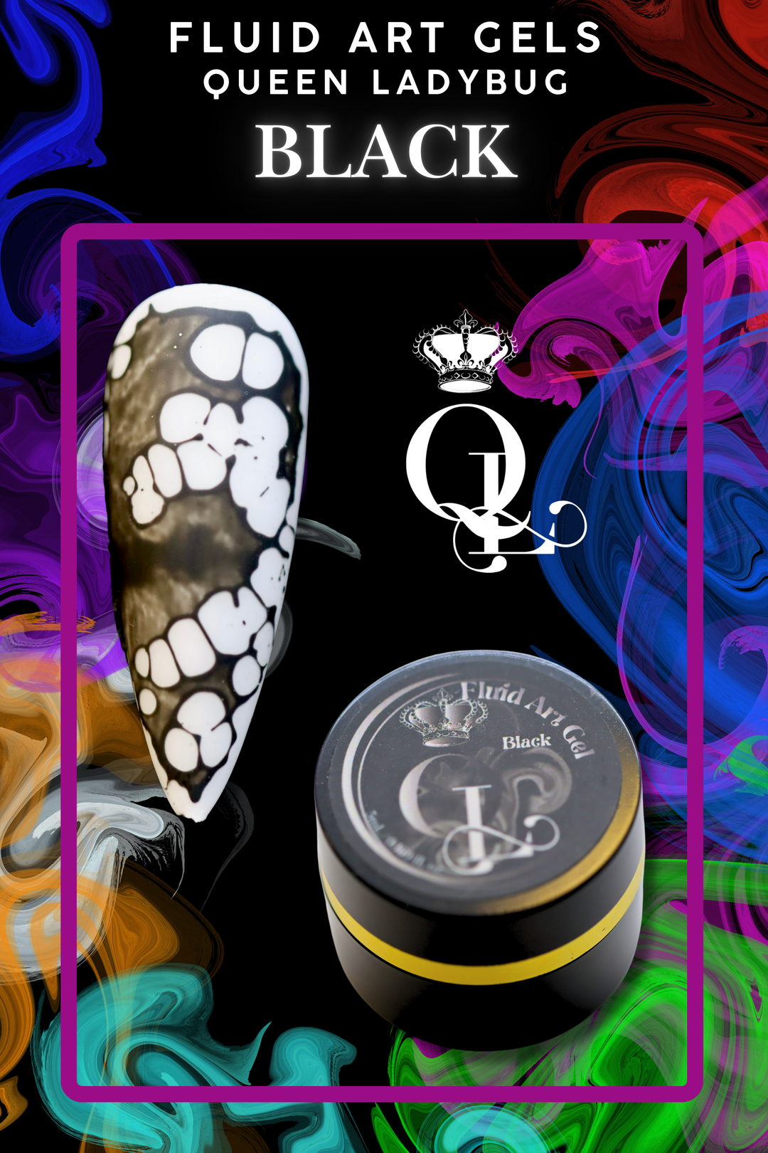 Black Fluid Art Gel - SINGLE