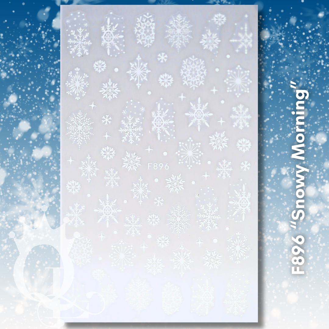 F896 "Snowy Morning" -- Christmas Decals