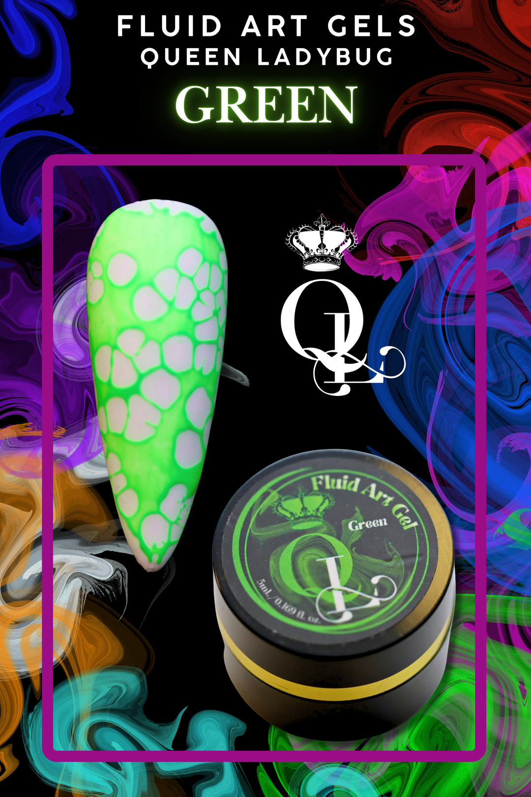 Green Fluid Art Gel - SINGLE