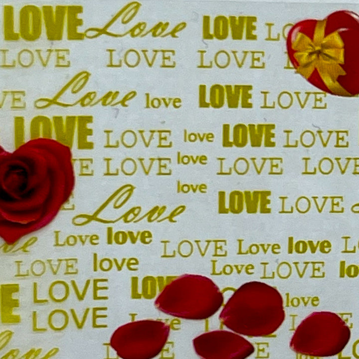 MM - "38-10 Love & Roses" -- Nail Transfer Foil