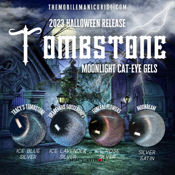Tombstone Cat Eye Gel: Funeral Flowers