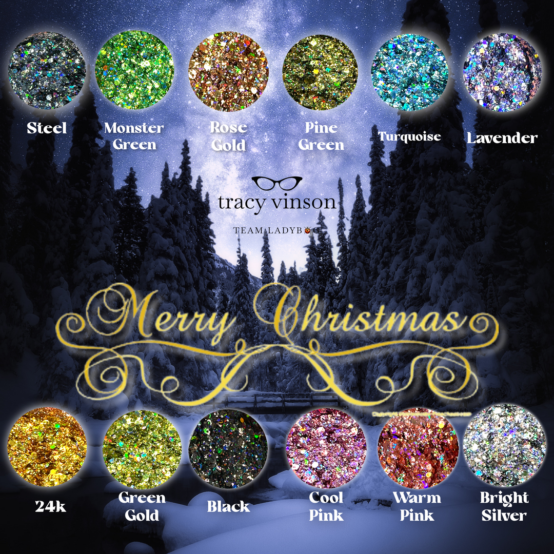 MM - Mini Set of Christmas Glitter (12pcs.)