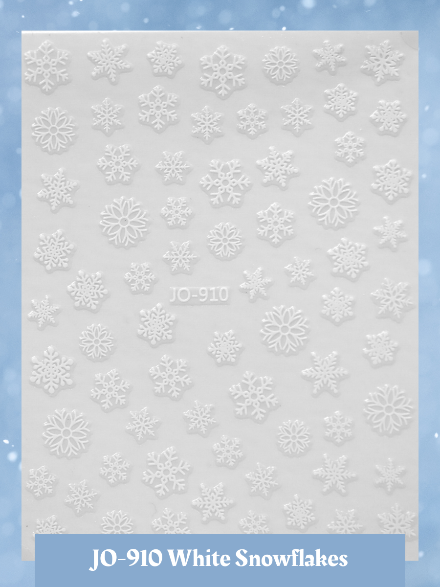 JO-910 "White Snowflakes" -- Christmas 2025 Decals