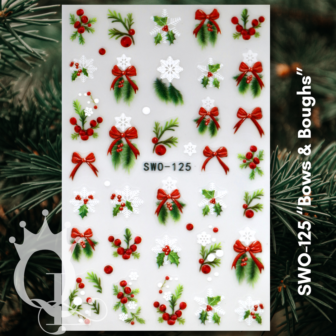 SWO-125 "Bows & Boughs" -- Christmas Decals