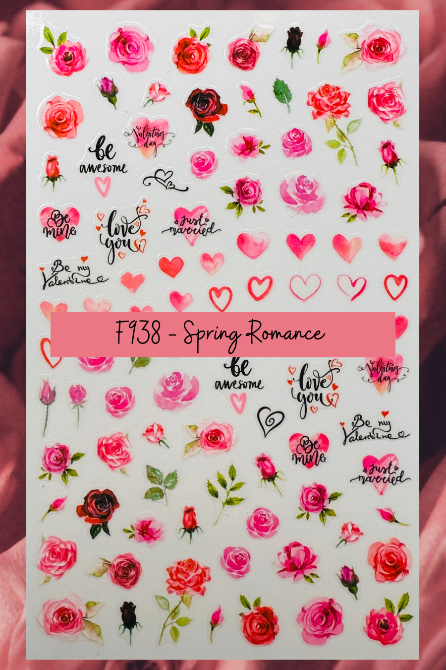 F938 Spring Romance Decals