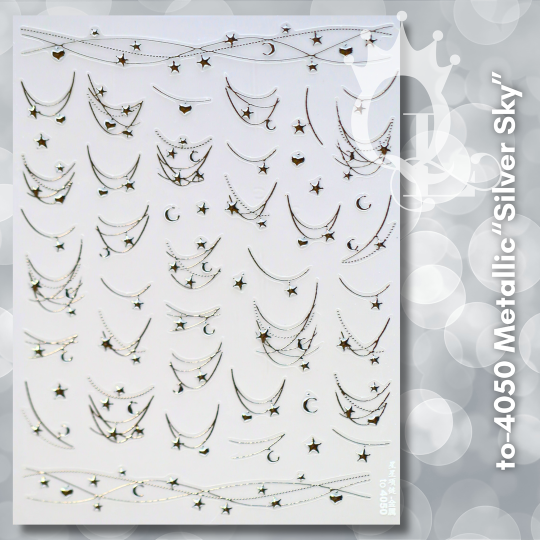 to-4050 Metallic "Silver Sky" -- Christmas Decals