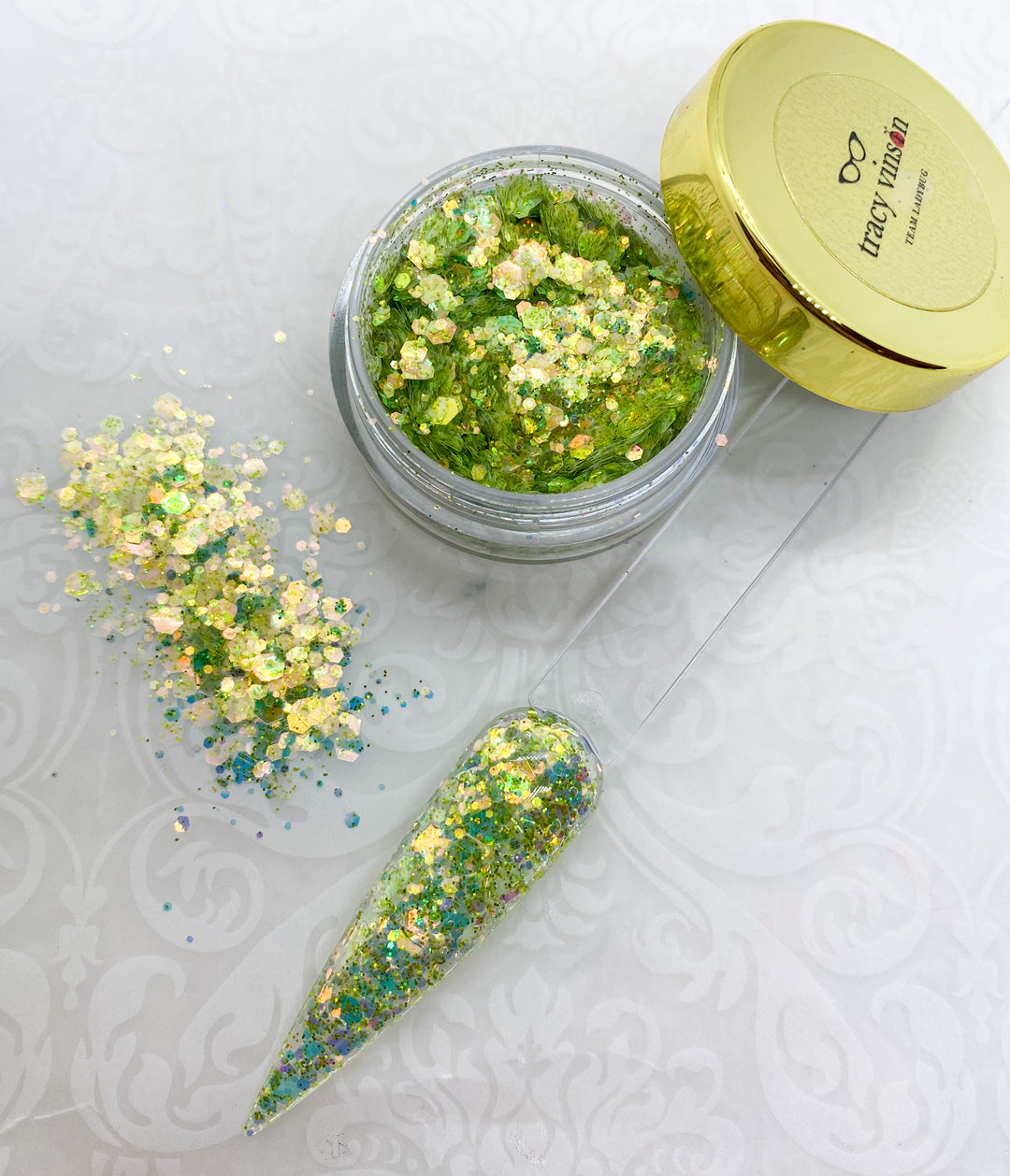 MM - Premium Diamond Ice Glitters -- Chartreuse