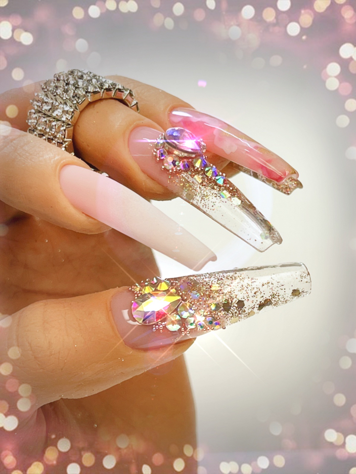 MM - Pink Champagne Press On Nails