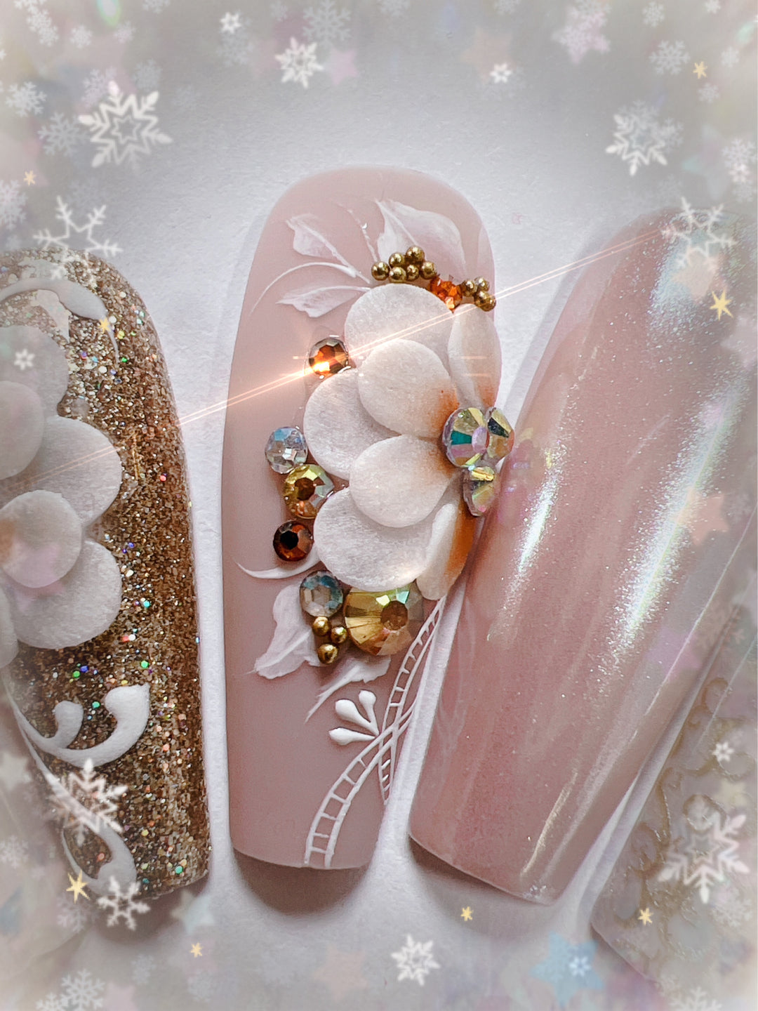 Cashmere Christmas Press-On Nails