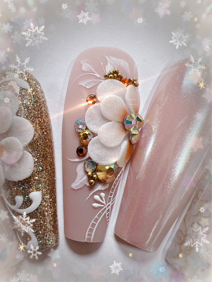 Cashmere Christmas Press-On Nails