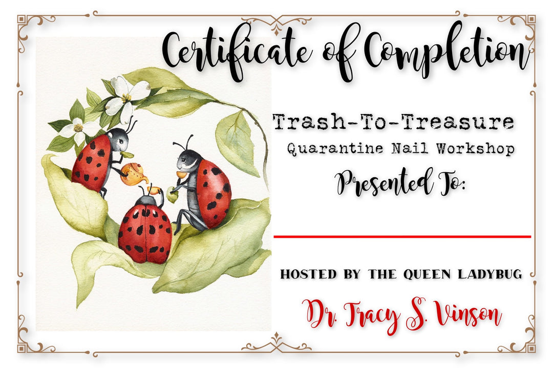 FREE - Trash To Treasure Certificate