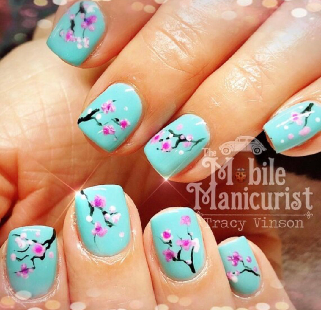 Cherry Blossom Press On Nails