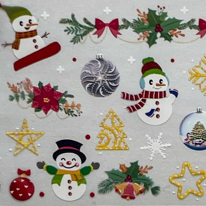 03-04 Friendly Snowman -- Nail Transfer Foil