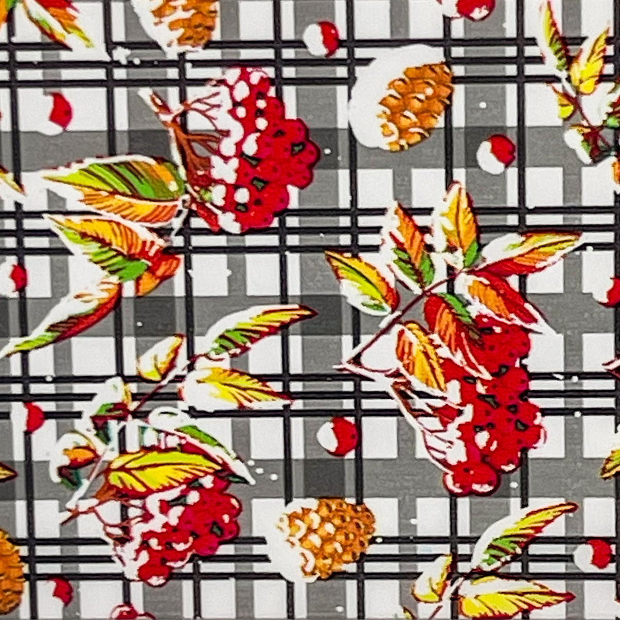 04-03 Berries in the Snow -- Nail Transfer Foil