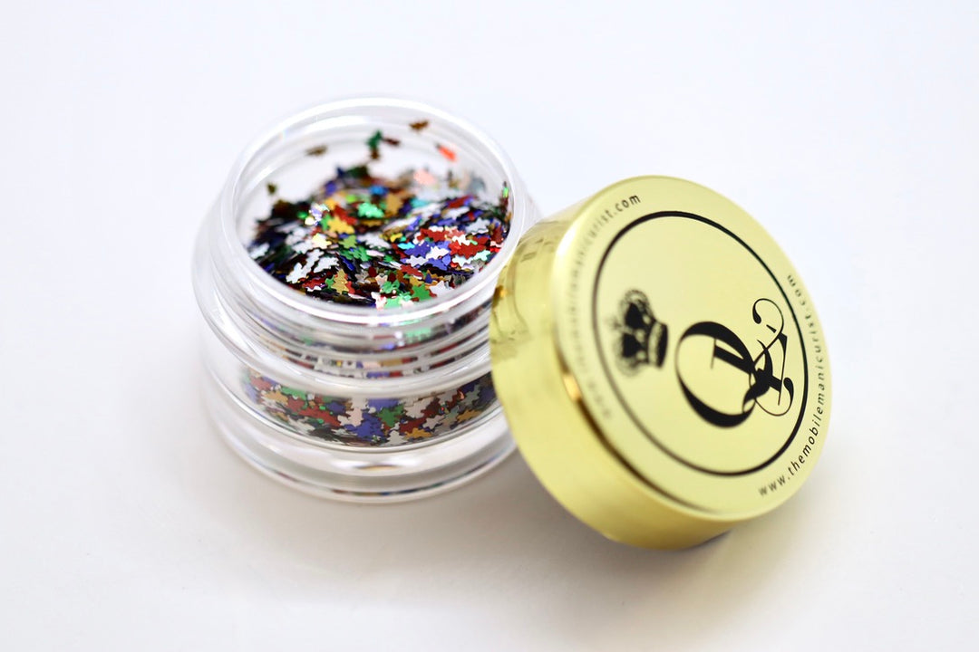 “Multicolor Trees" - Christmas Glitter