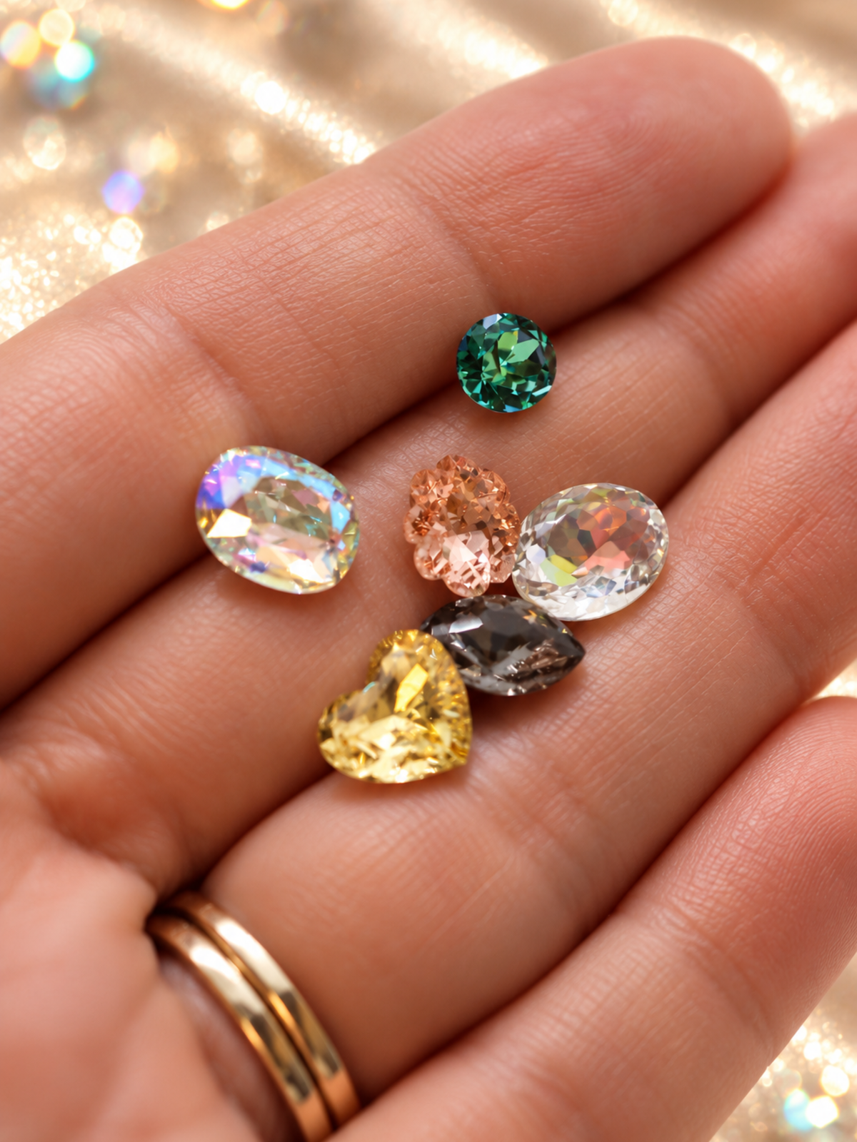 100pc Med Chunky Mix Crystal