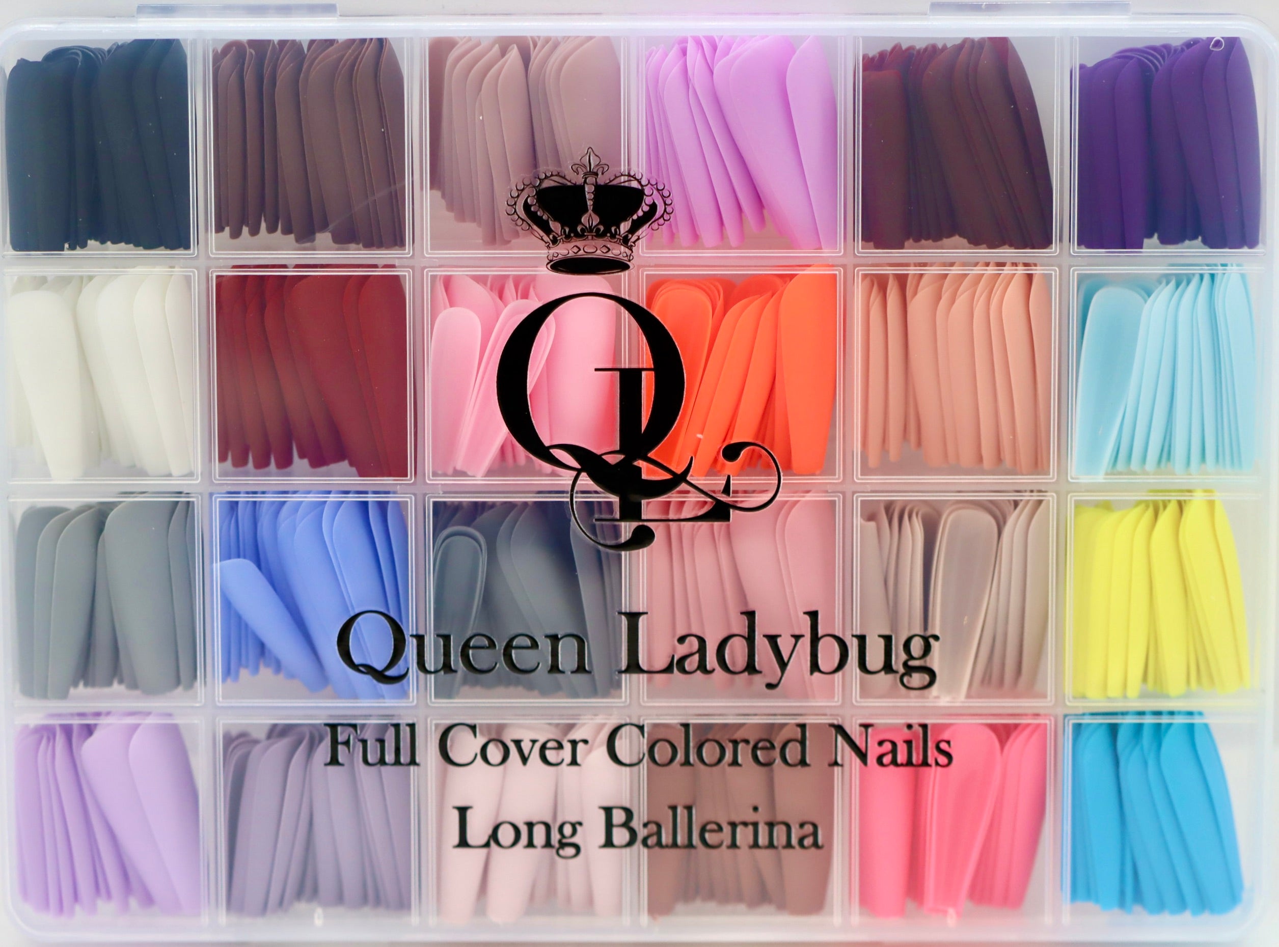 Long Ballerina -- Full Cover, Colored Nails