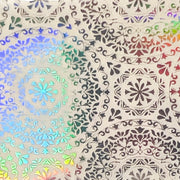 42-07 Holo Mandala Medallion -- Nail Transfer Foil