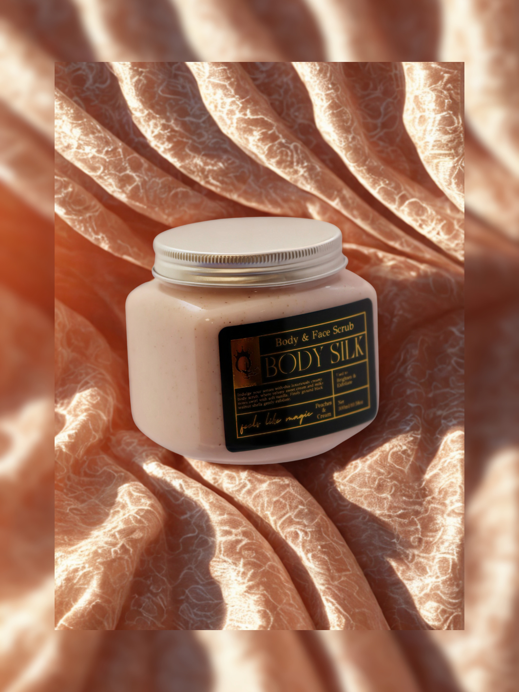 Peaches N' Cream Body Silk -- Single Luxury Body Scrub
