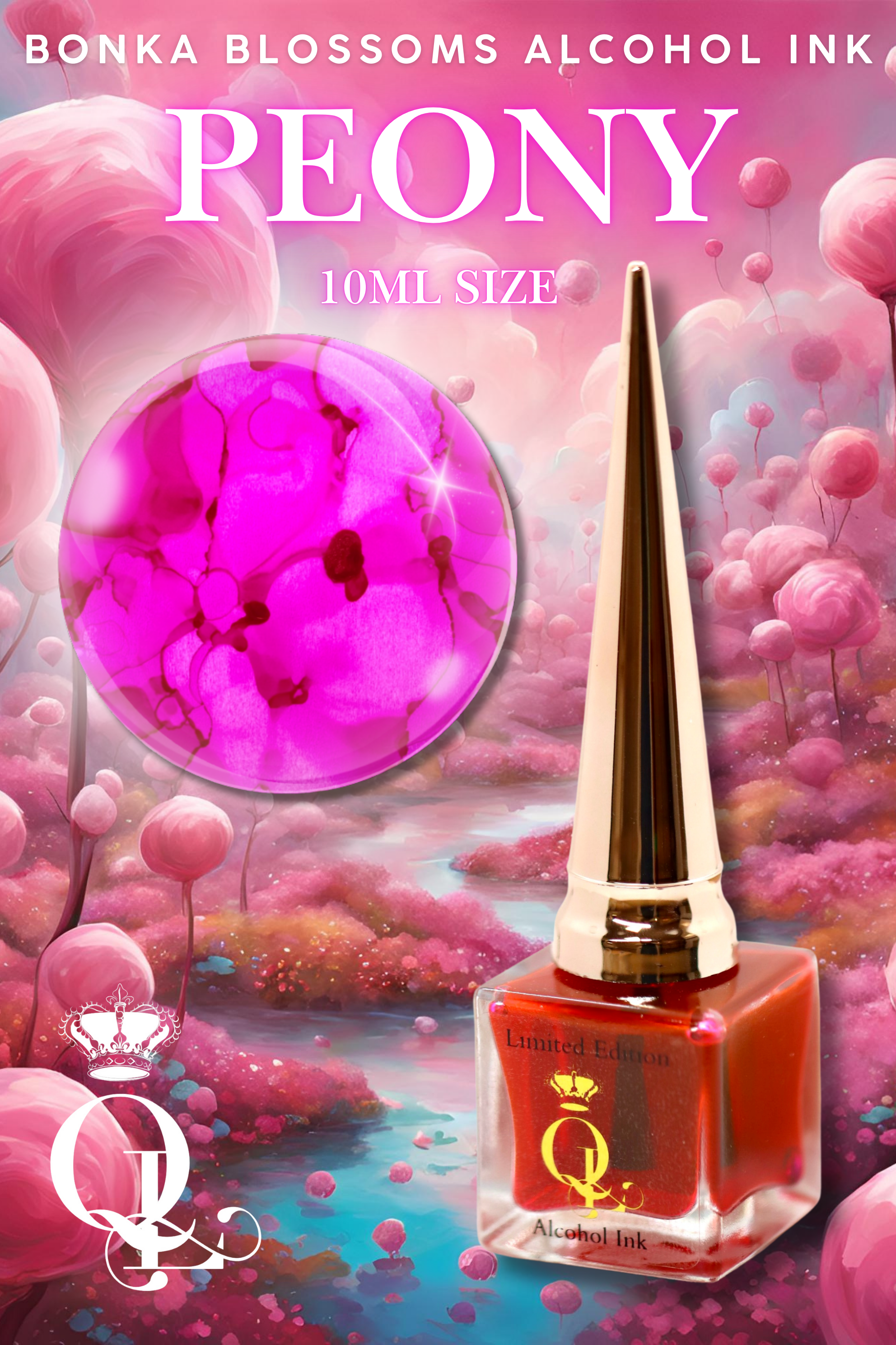 Peony -- 10ml Bonka Blossoms Alcohol Ink