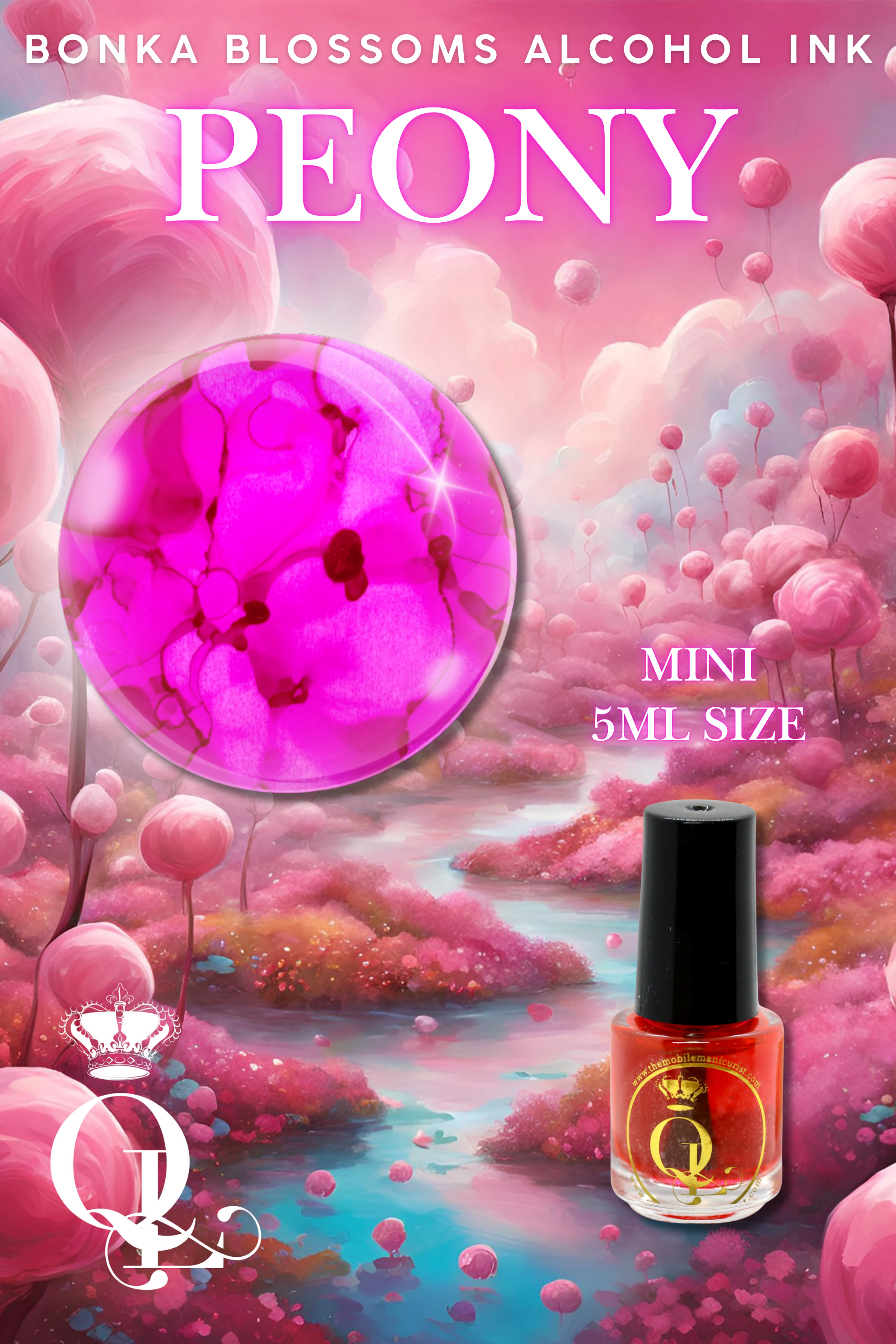 *MINI SIZE* 4pc Set -- 5ml Bonka Blossoms Alcohol Ink