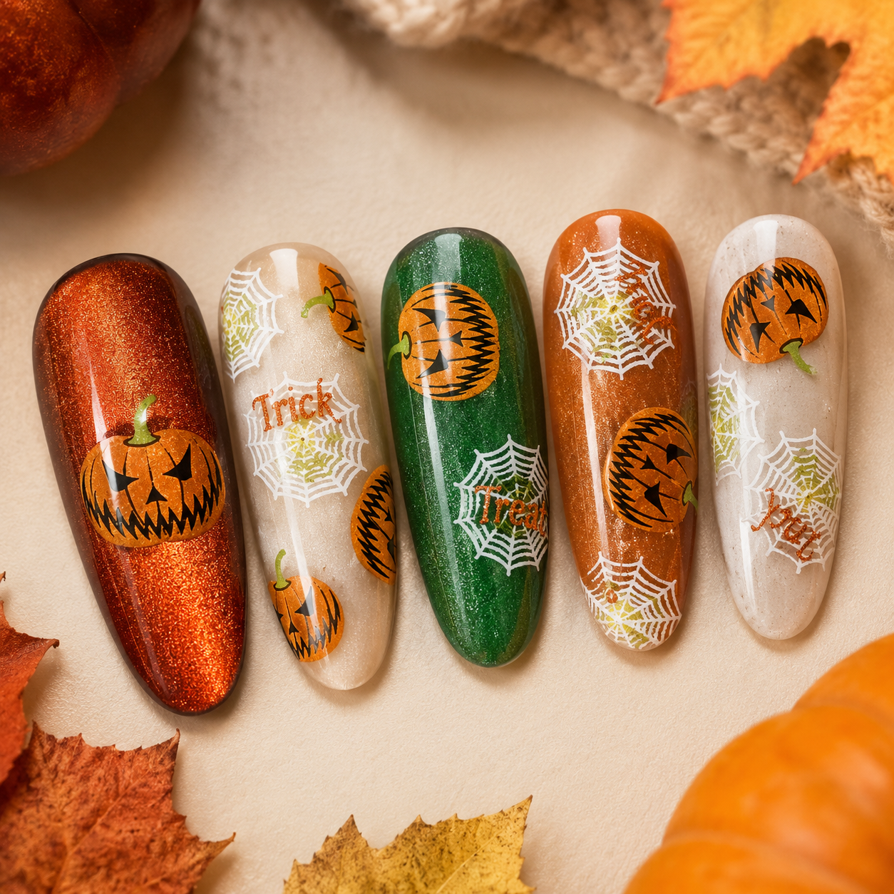 "21-02 Pumpkin Panic" -- Nail Transfer Foil