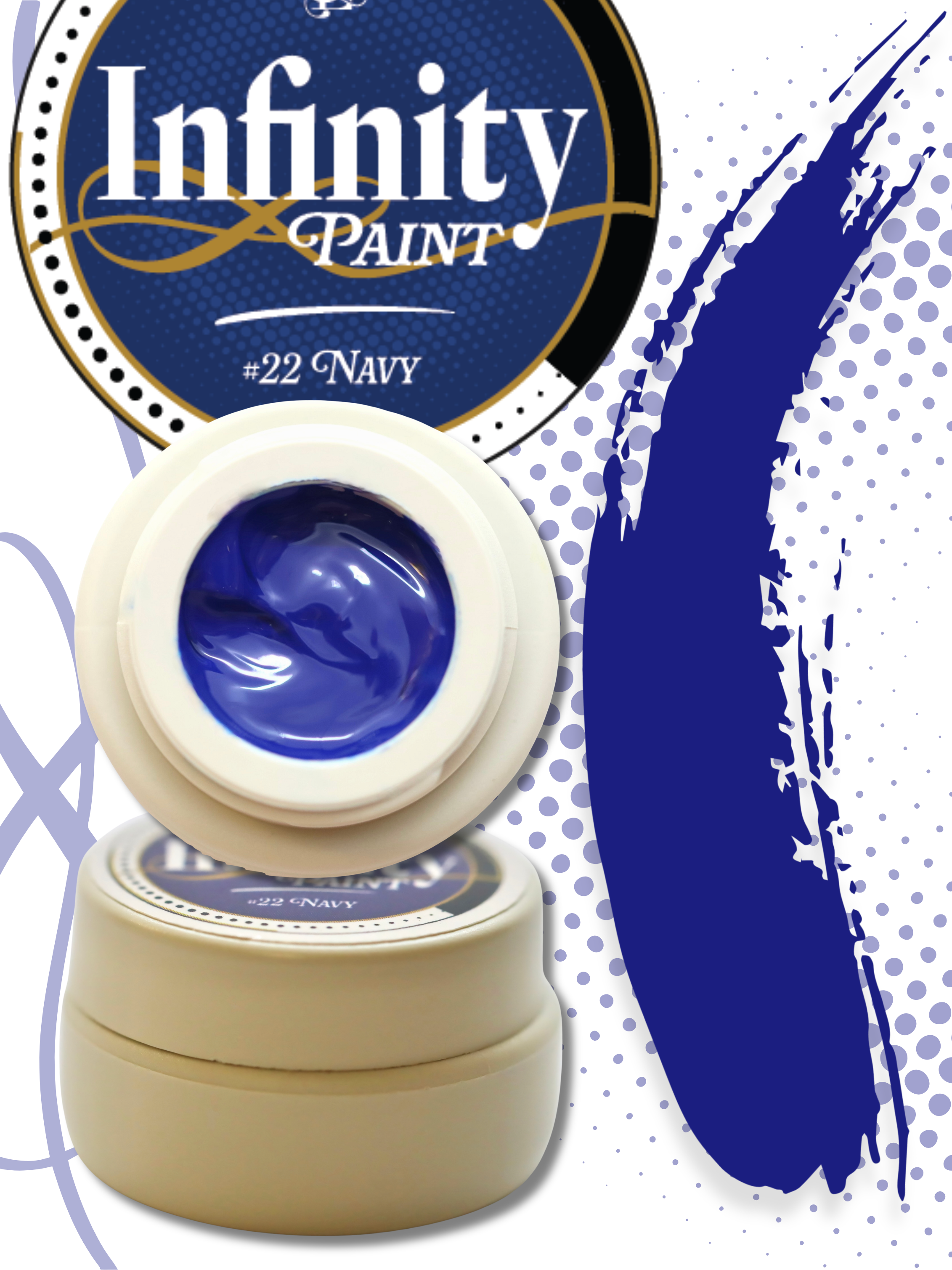 #22 Navy Infinity Gel Paint