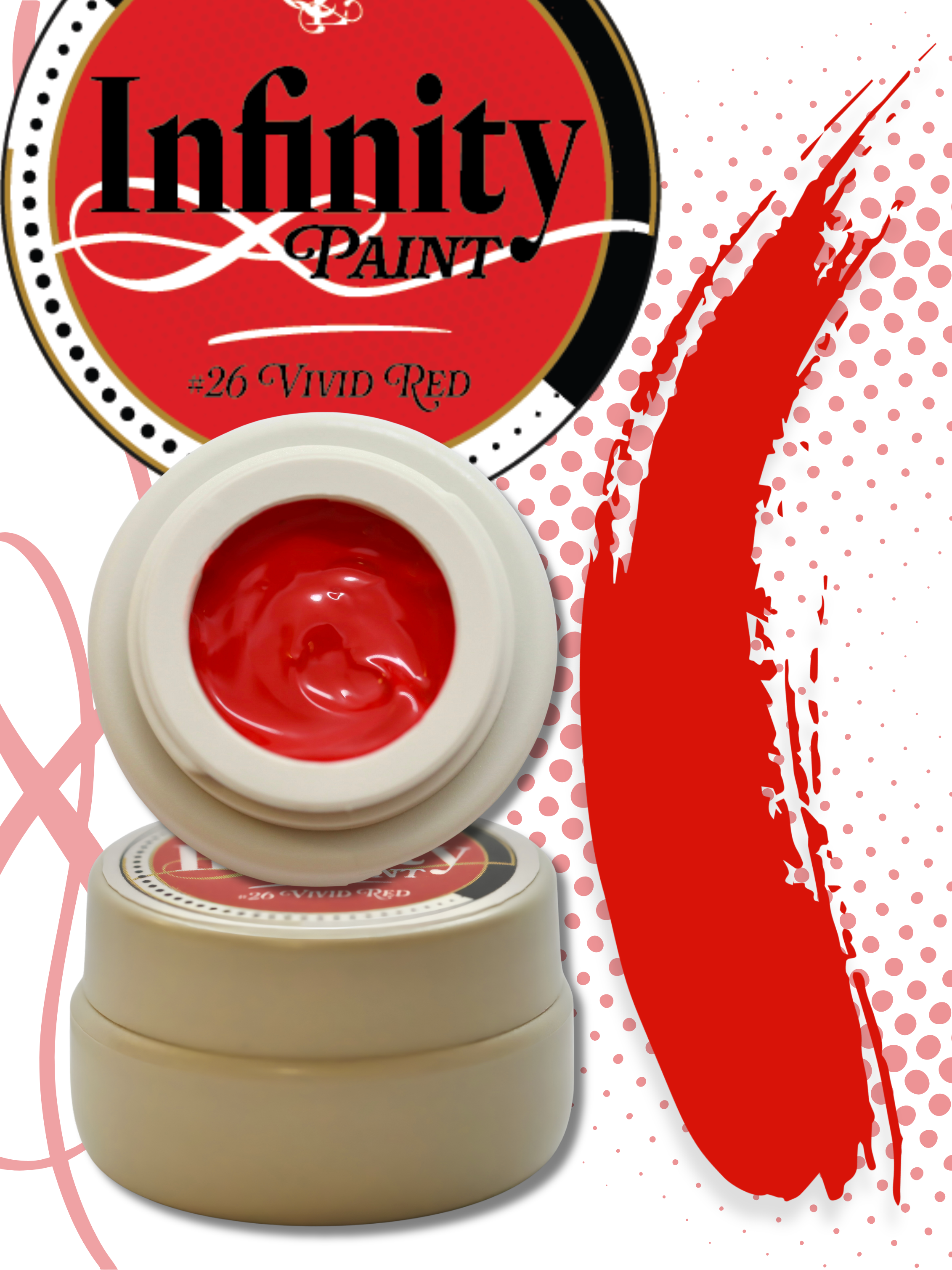 #26 Vivid Red Infinity Gel Paint