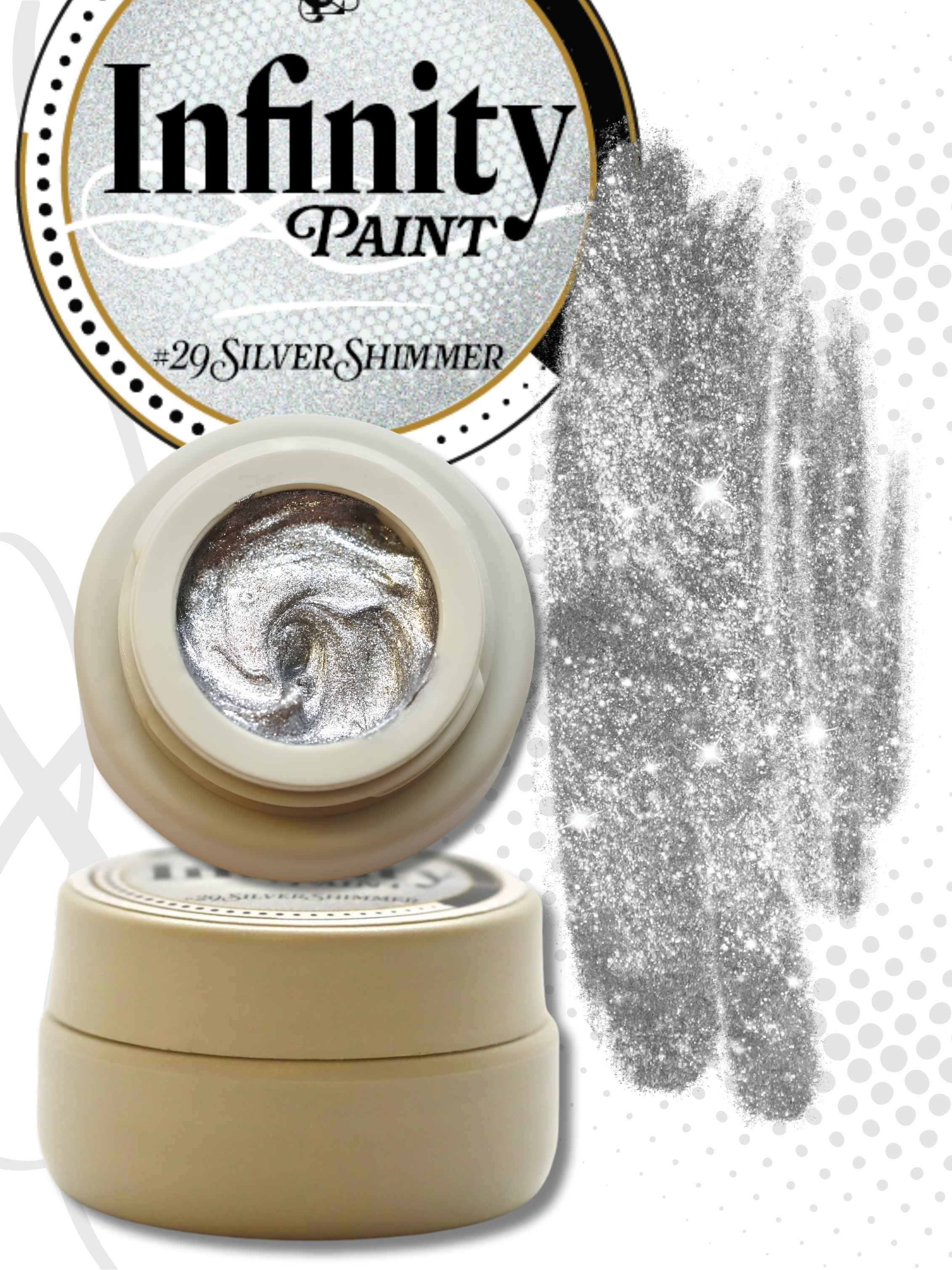 #29 Silver Shimmer Metallic Infinity Gel Paint