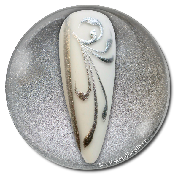 No. 2 Metallic PEARL Silver - QL Liner Gel