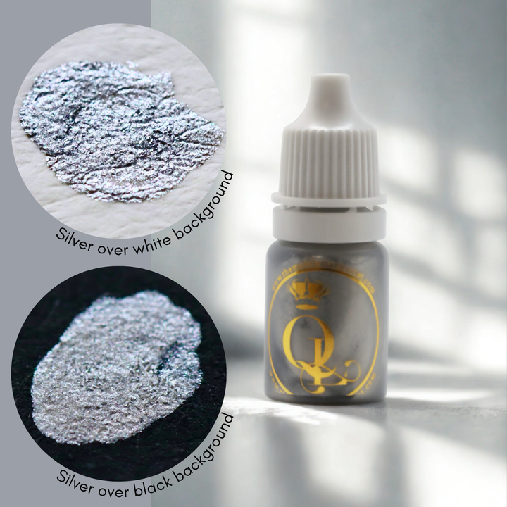 Silver & Pearl White Duo -- Liquessence Water-Based Metallic Paint