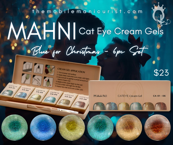 MAHNI "Blue For Christmas" -- Cat Eye Cream Gel Palette