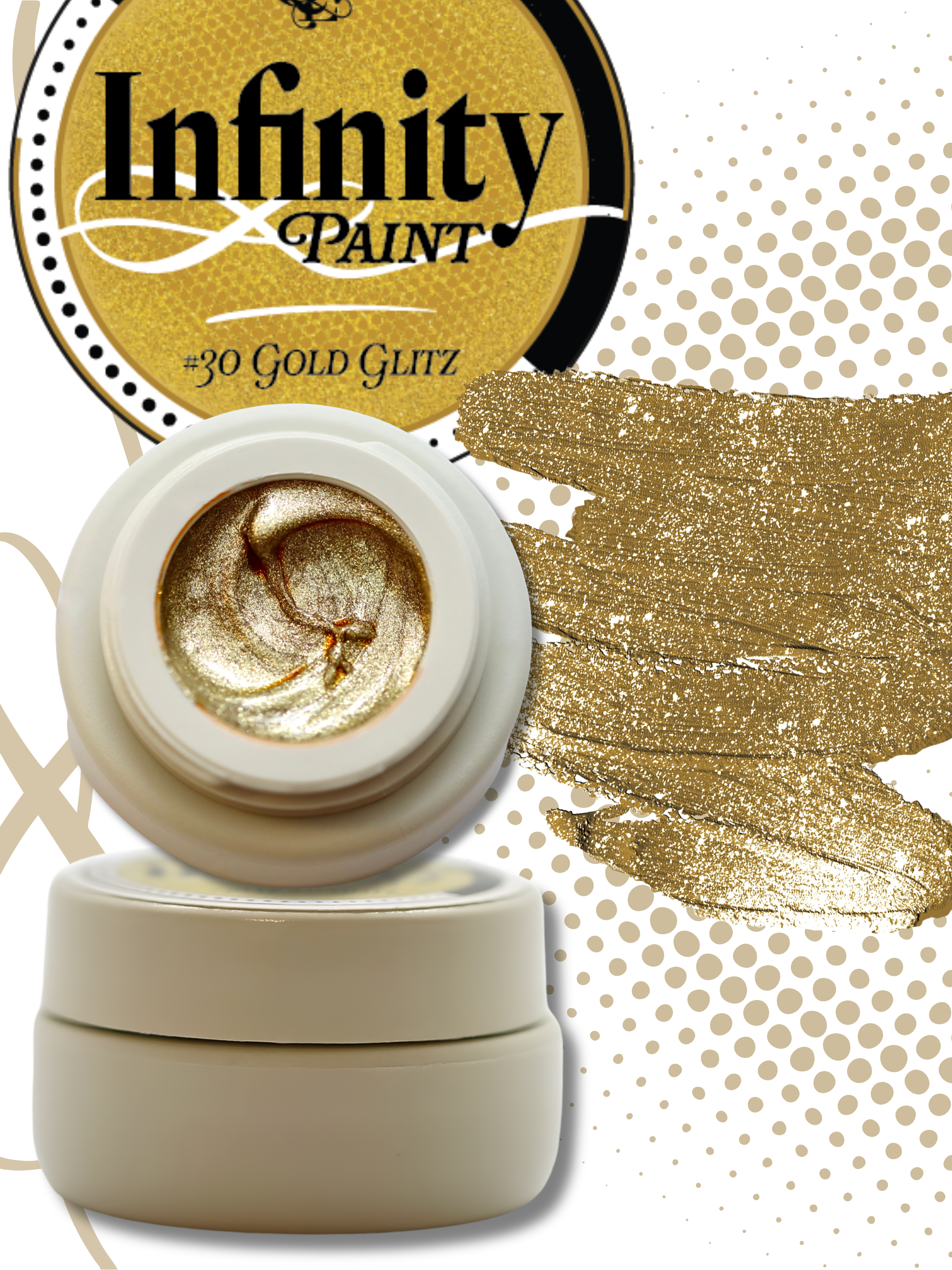 #30 Gold Glitz Metallic Infinity Gel Paint