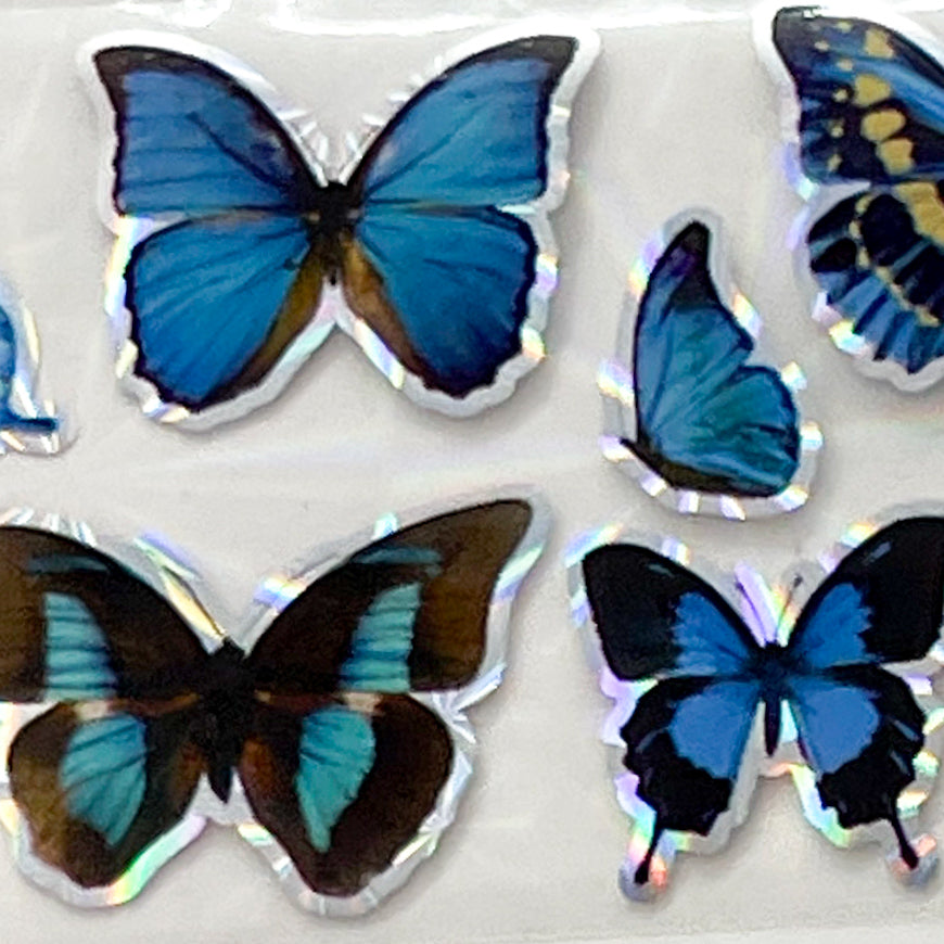 MM - "52-06 Blue Butterfly Day" - - Nail Transfer Foil