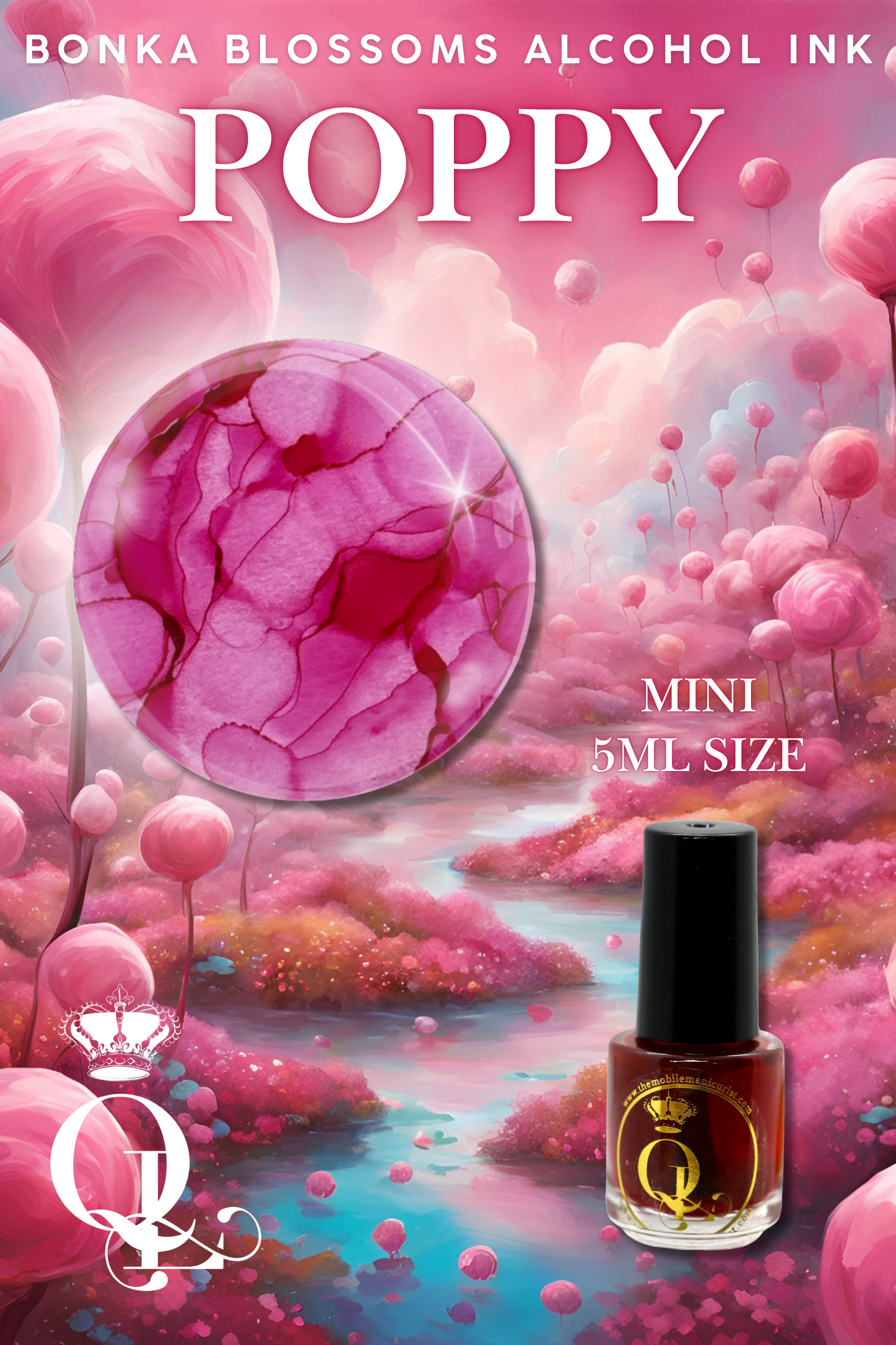 *MINI SIZE* 4pc Set -- 5ml Bonka Blossoms Alcohol Ink