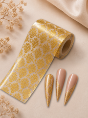 MM "42-06 Gold Ladybug Lace" -- Nail Transfer Foil
