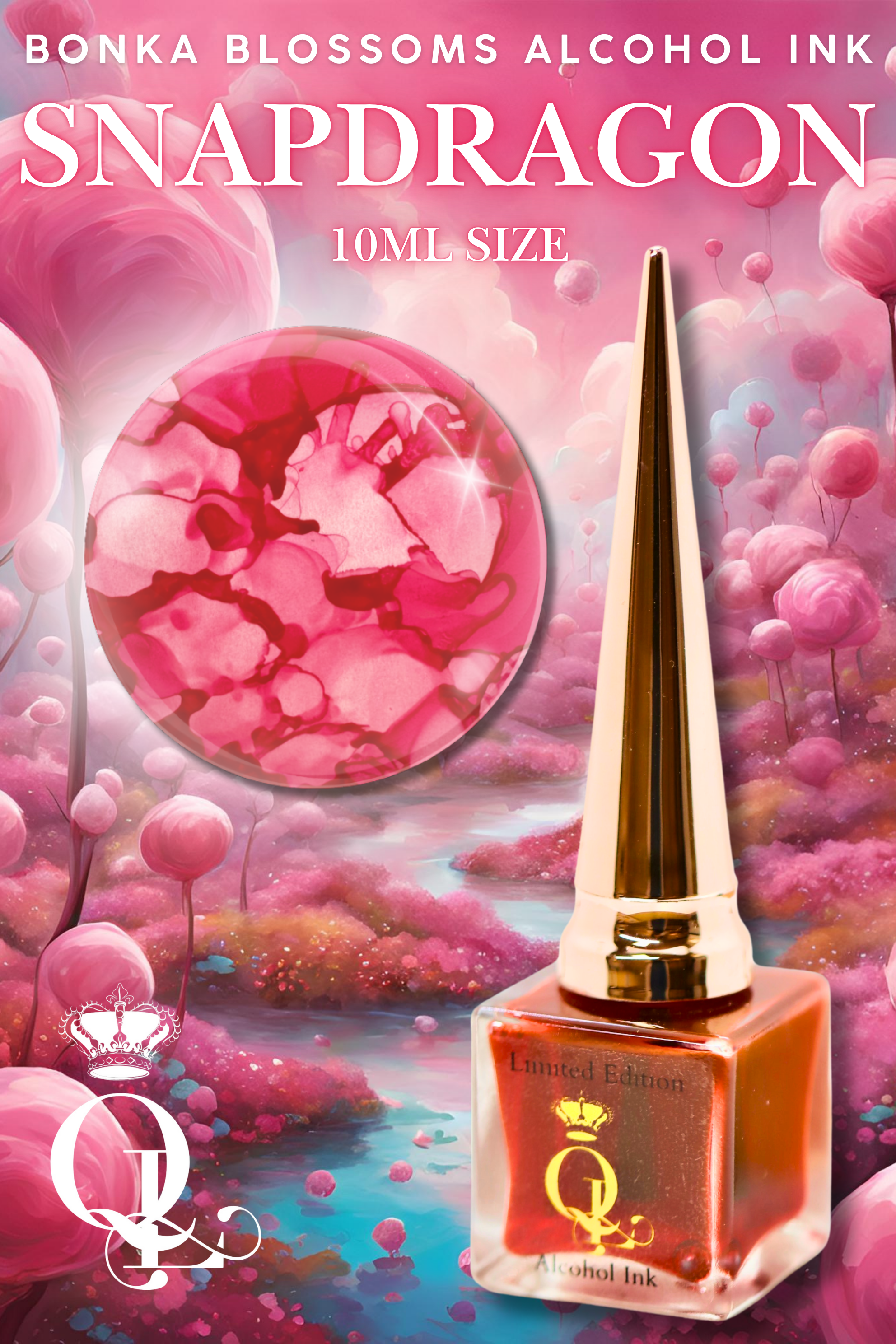 *Full Size* Bonka Blossoms 4pc Collection Alcohol Ink