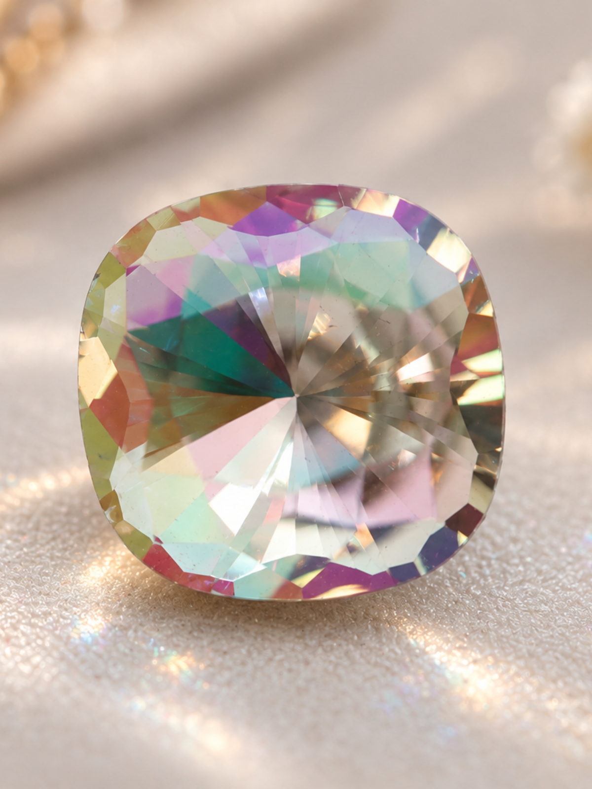 4 Ct. Square Cushion Cut AB