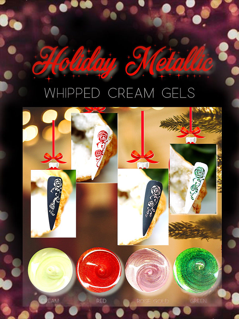 Whipped Cream Gel -- METALLIC RED