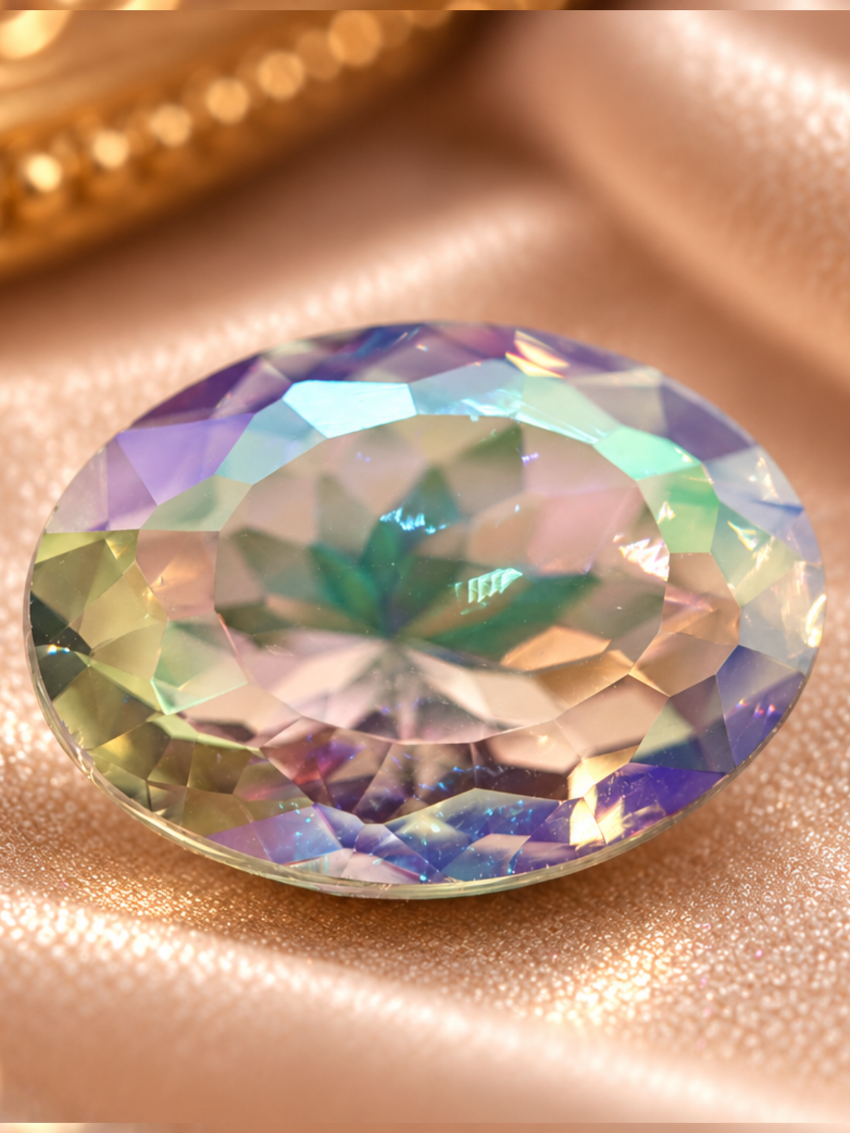 5 Ct. Oval Cut Clear AB