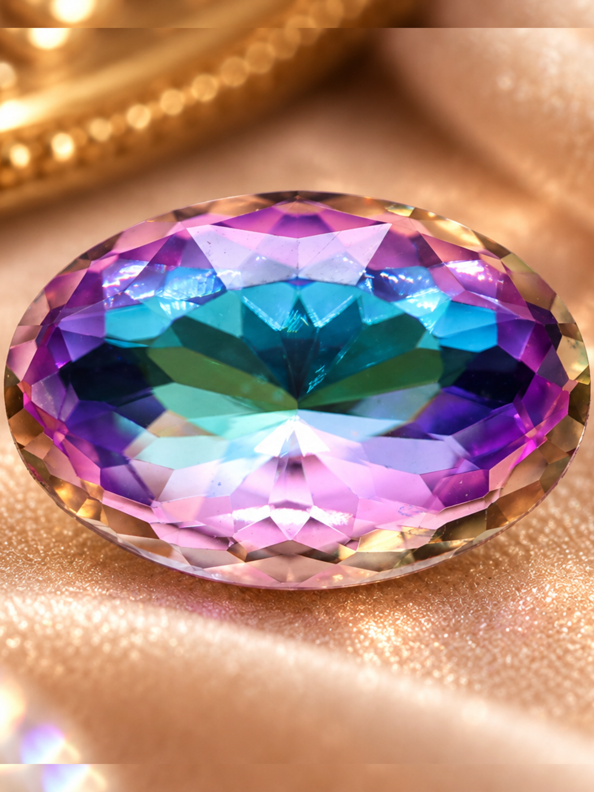 5 Ct. Oval Cut Mystic Blue
