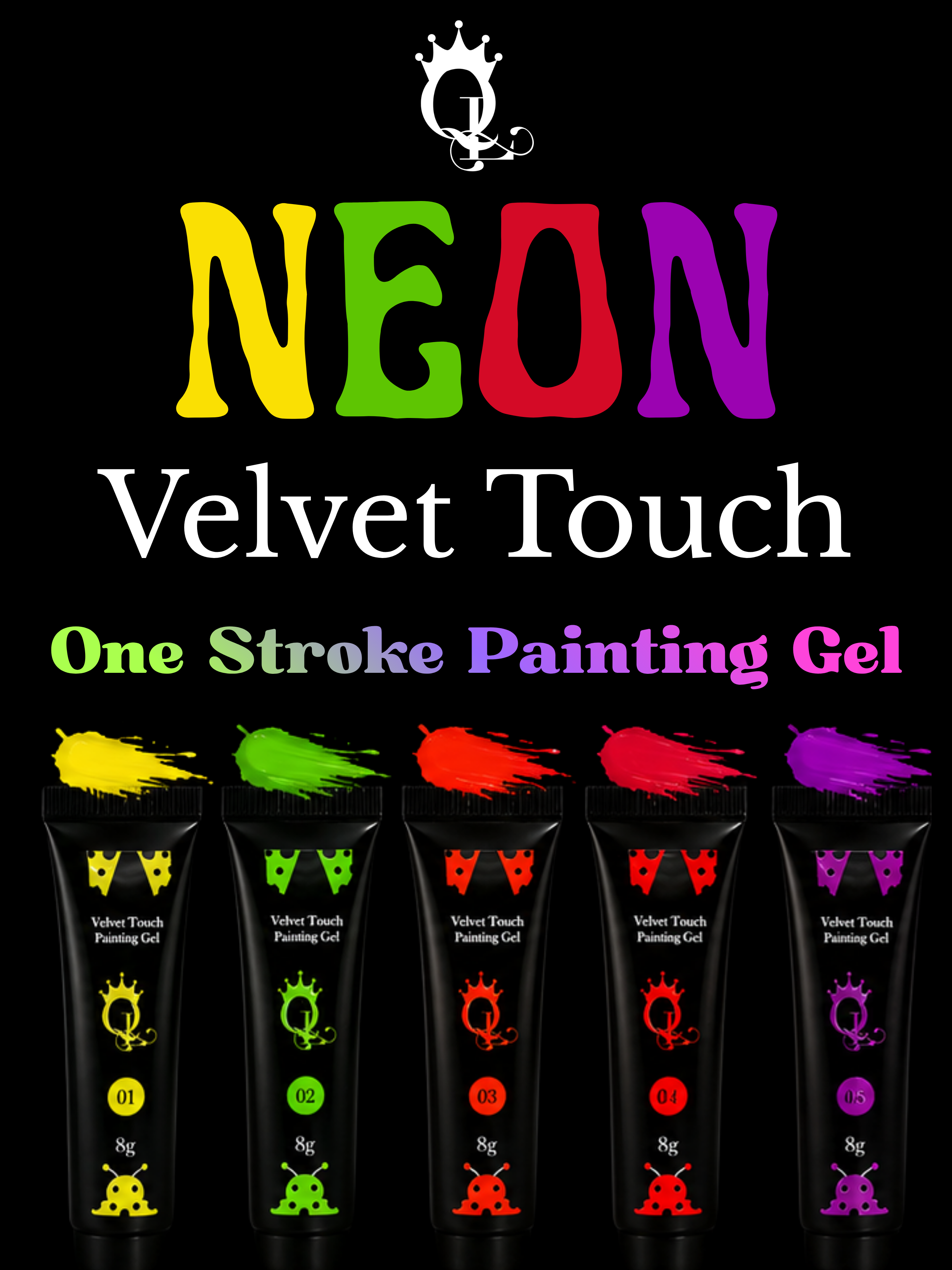 Neon Velvet Touch One-Stroke Gels