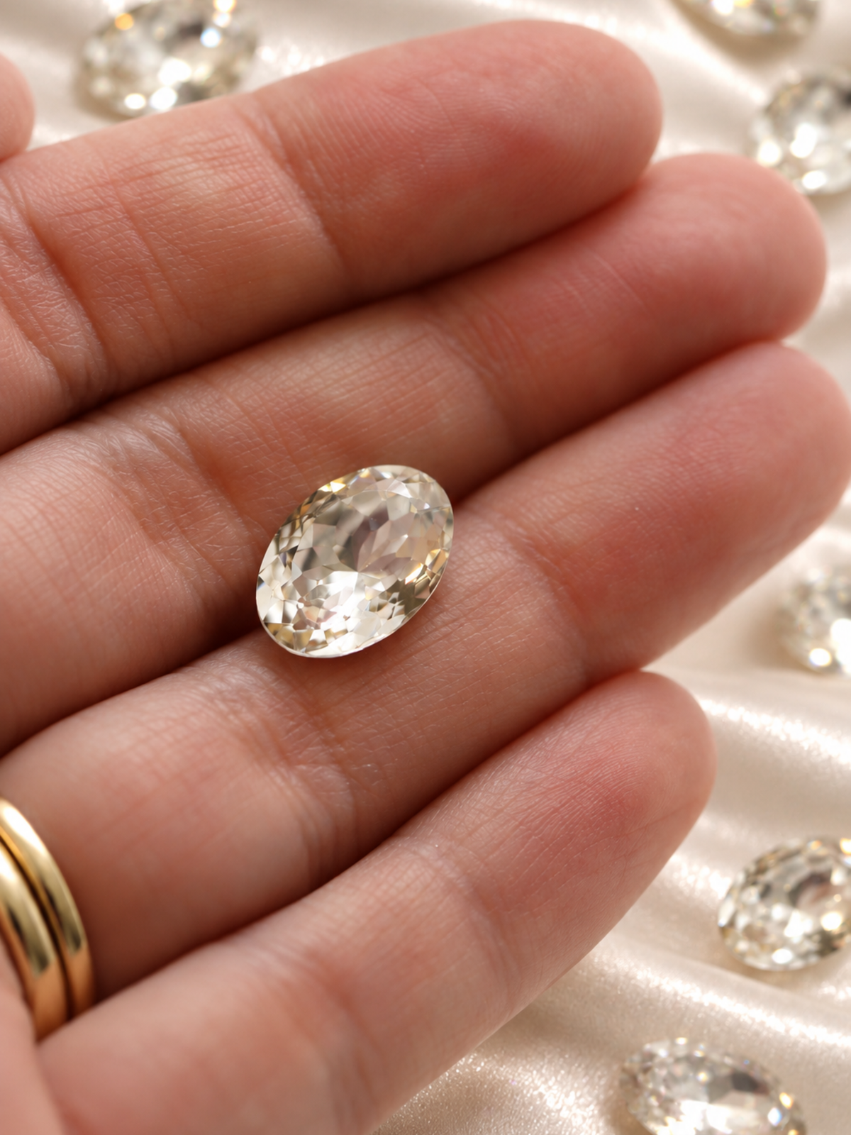 5 Ct. Oval Cut Clear
