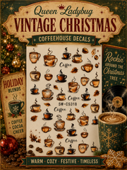 Christmas Coffeehouse Decals