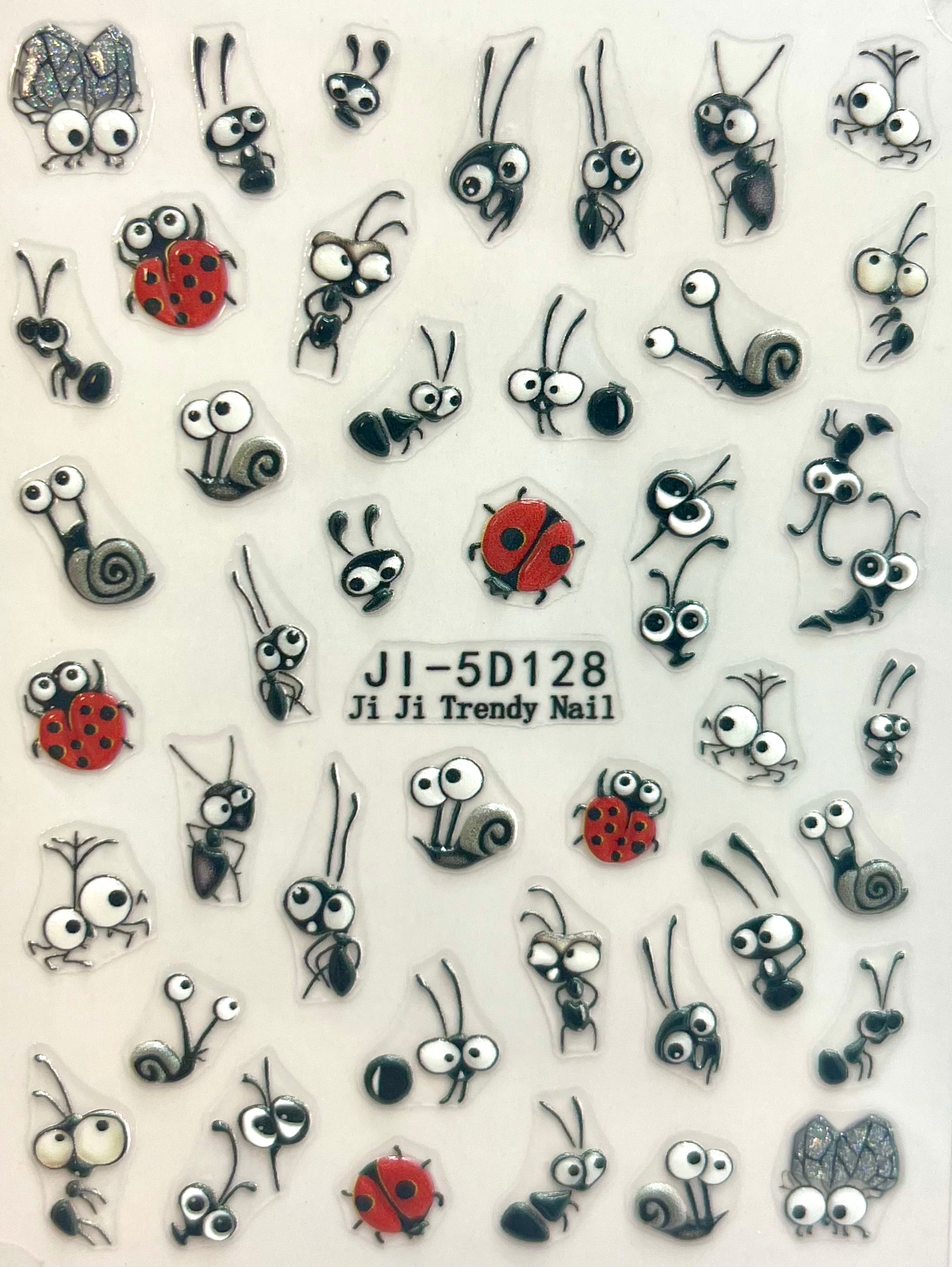 JI-5D128 "Garden Friends" 5D PUFFY Decal